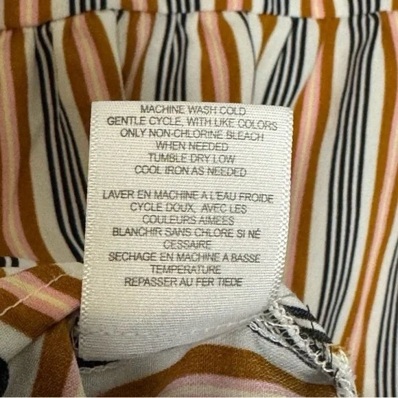 Love Fire Women's XS Striped Bell Sleeve Blouse Multicolor - Picture 6 of 9